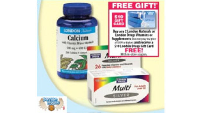 London Drugs Free $10 Gift Cards With Purchase