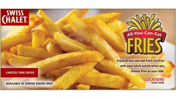 Swiss Chalet All You Can Eat Fries