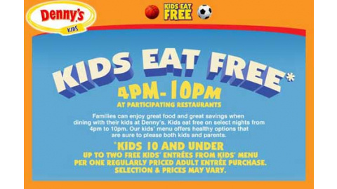 Kids Eat Free Denny s