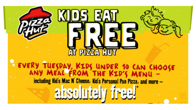 Kids Eat Free @ Pizza Hut Canada