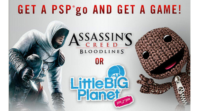 Buy A PSPgo, Get Assassin's Creed Bloodlines or Little Big Planet Free