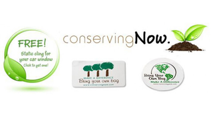 Conserve Now Free Static Window Cling