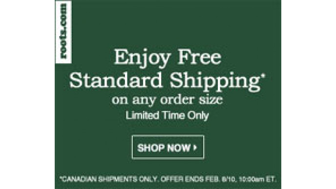 Roots Canada: Free Shipping Now