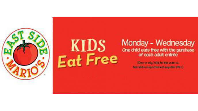 Kids Eat Free at East Side Mario’s Canada