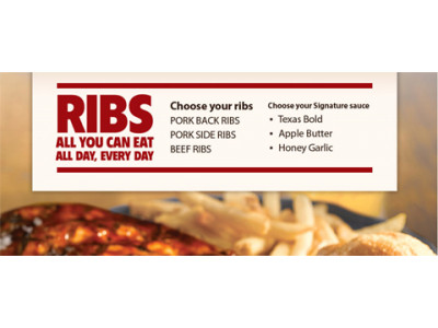 Montanas Canada: All You Can Eat Ribs