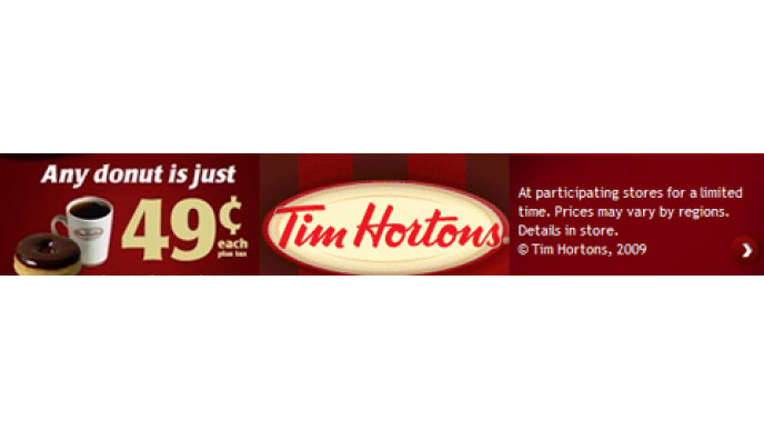 Tim Hortons 49¢ Donut Deal