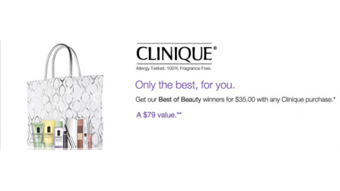 Sears Canada: Free $79 Clinique Gift With $35 Purchase!