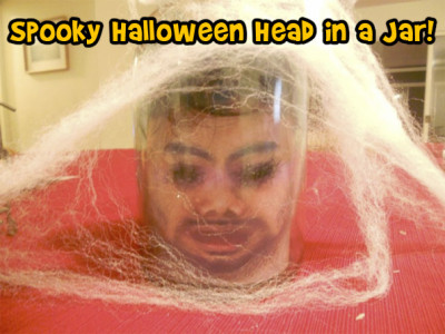DIY Décor: Spooky Halloween Head in a Jar! 