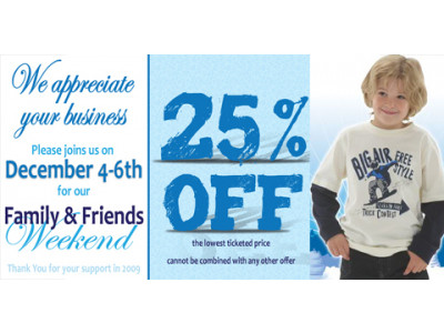 Bonnie Togs Canada: 25% Discount Friends & Family Sale!