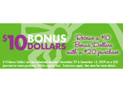 Claires Canada: $10 Bonus Dollars On $20 Spend