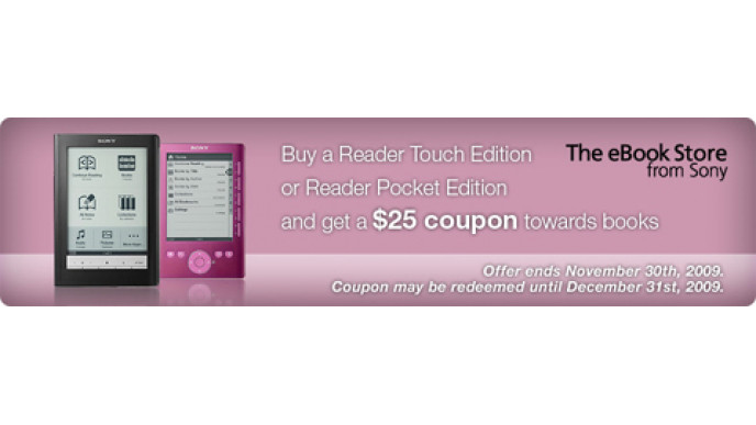 Sony Ebook Reader Deal: Free Ebooks Worth $25