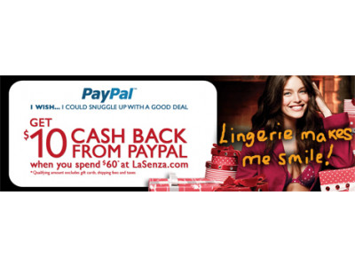 La Senza Cashback: $10 Off $60!