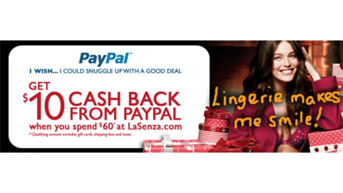 La Senza Cashback: $10 Off $60!