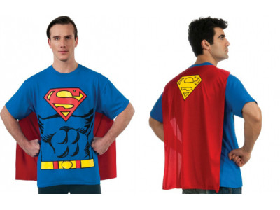 Superman Costume T-Shirt with Cape Was $32 | Now $14 @ Amazon.ca 