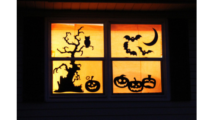 Decorate With Homemade Halloween Window Decals!