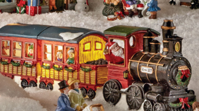 Sears Canada: Village Collection Train With Lights Was $46 | Now $24