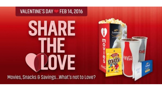 2 Admissions, Popcorn, Fountain Drinks, and Candy For $30 @ Landmark Cinemas
