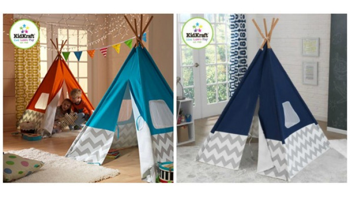 EXPIRED Kidkraft Navy Blue Chevron Teepee Just 78 Costco