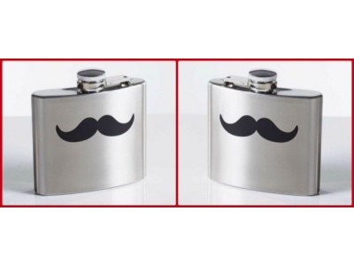 Valentine's Idea: Mustache Flask Just $11 & Free Shipping @ LinenChest.com!