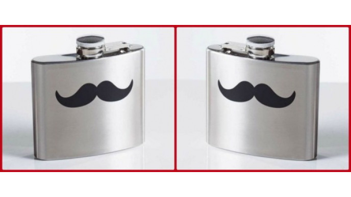 Valentine's Idea: Mustache Flask Just $11 & Free Shipping @ LinenChest.com!