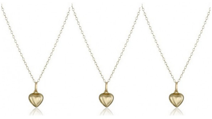 Duragold 14k Heart Pendant was $153 now $49 @ Amazon Canada