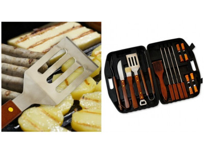 Flamen 18 Piece BBQ Set in Storage Case was $80 now $35 + Free Shipping @ Amazon.ca