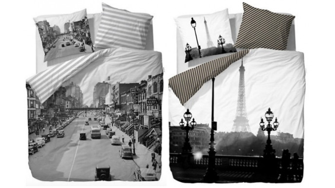 Hudson's Bay: 2-Piece Duvet Cover Set Twin was $120 now $45, Queen was $150 now $75