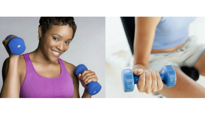 J/FIT 32 lbs Dumbbell Set with Rack Was $90 | Now $49 & Free Shipping @ Amazon