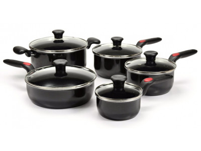 T-Fal Ergo Grip 10-Piece Cookware Set Was $90 | Now $46 @ Sears Outlet