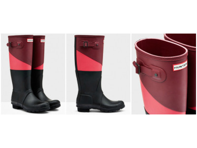 The Last Hunt: Hunter Original Asymmetric Colour Block Boots Were $210 | Now $95