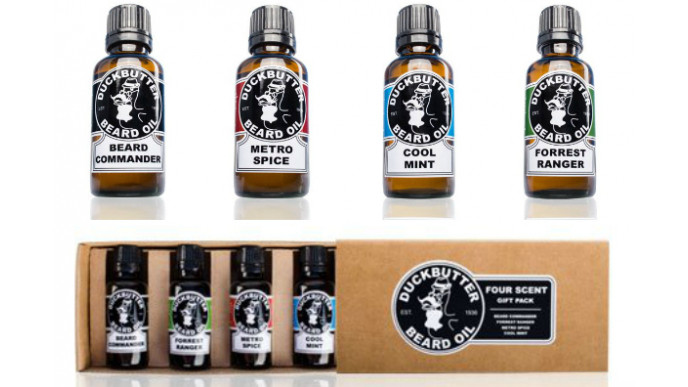 73% Off Duck Butter Beard Oil 4-Pack Boxed Gift Set Now $35 & Free Shipping @ Amazon.ca