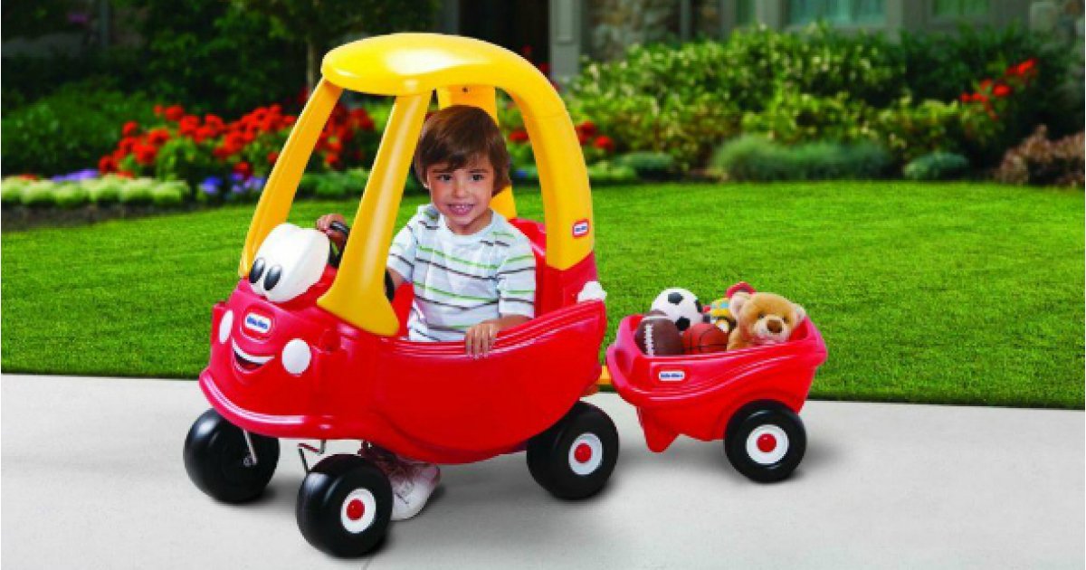 Little Tikes Cozy Coupe with Trailer 50 off Walmart Now 39