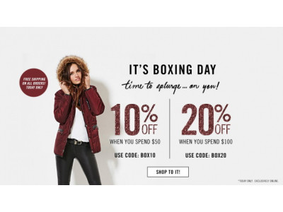 Forever 21 Boxing Day Sale: 10% Off Orders Over $50 + 20% Off Orders Over $100 | Free Shipping On All Orders