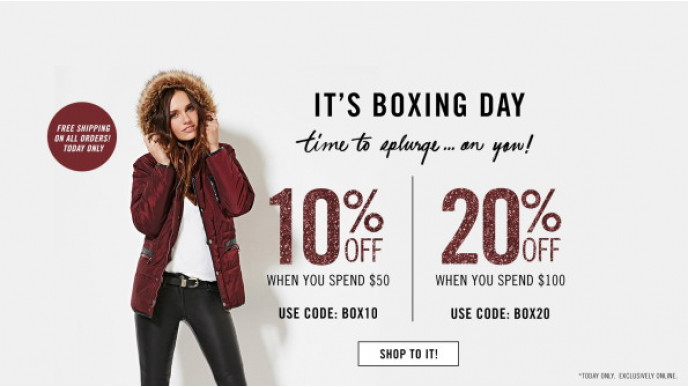 Forever 21 Boxing Day Sale: 10% Off Orders Over $50 + 20% Off Orders Over $100 | Free Shipping On All Orders
