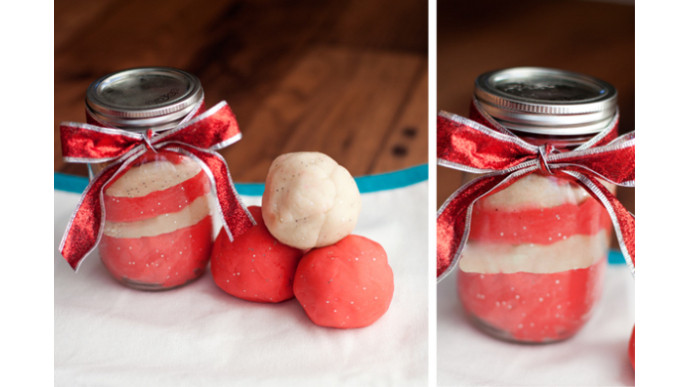 DIY Candy Cane Play Dough!