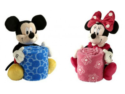 Disney Mickey or Minnie Plush & Blanket Just $12 @ Walmart.ca!
