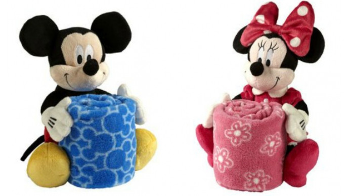 Disney Mickey or Minnie Plush & Blanket Just $12 @ Walmart.ca!
