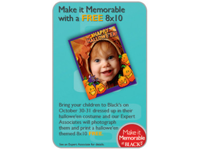 Blacks Photo: Free 8x10 Of Your Halloween Costumed Kid!