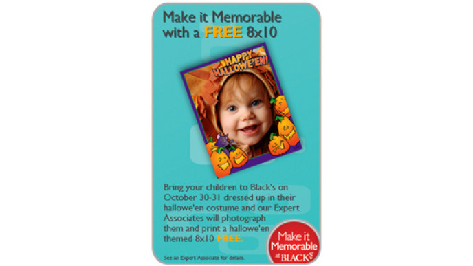 Blacks Photo: Free 8x10 Of Your Halloween Costumed Kid!