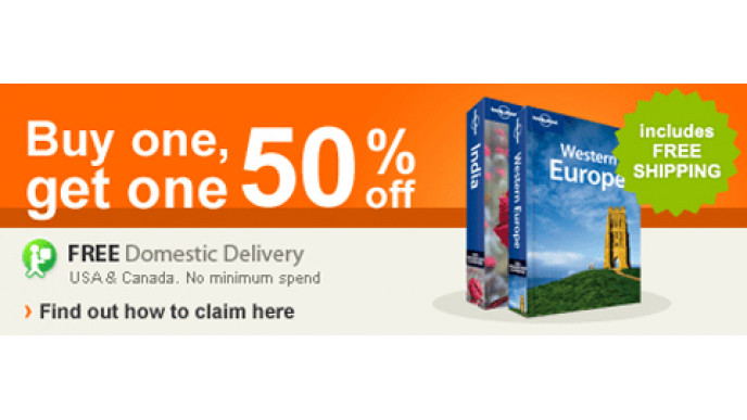 Lonely Planet Books: Buy 1 Get 1 Half Price (Free Shipping Too)