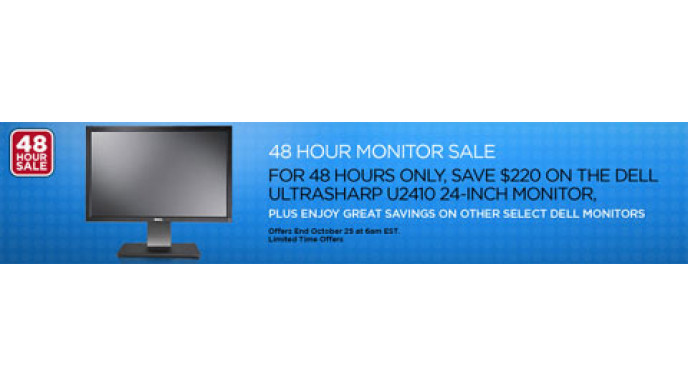 Dell Canada 48hr Monitor Sale Now On!