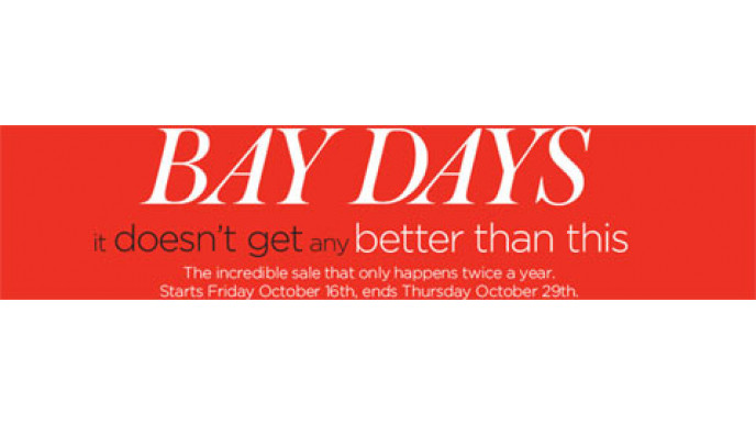 Bay Days: Twice Yearly Sale Now On!