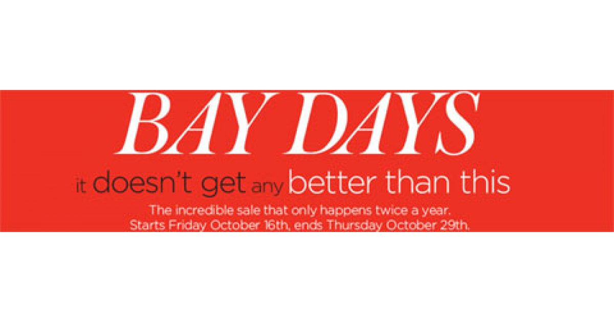 Bay Days Twice Yearly Sale Now On!