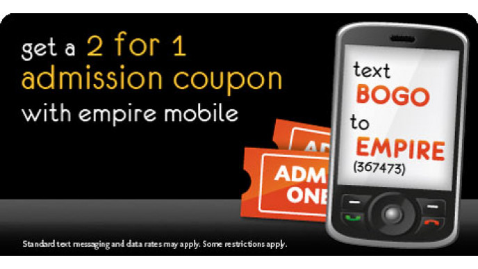 Empire Theatres: Buy 1 Ticket Get 1 Free!