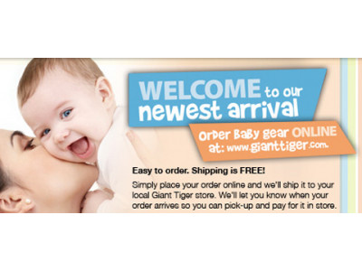 Giant Tiger Canada Sells Baby Stuff Online