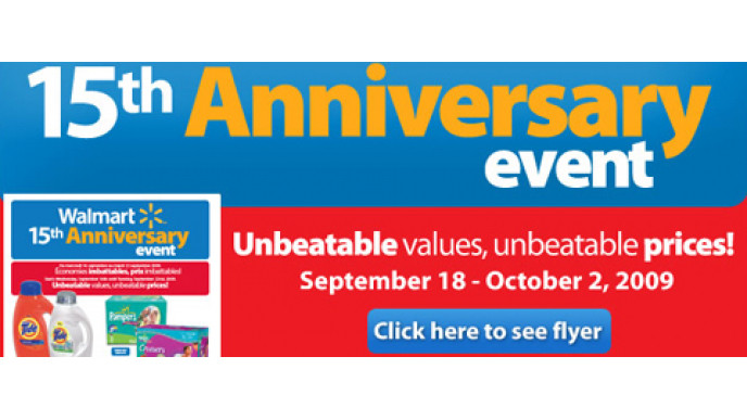 Walmart Canada: 15th Anniversary Sale! (UPDATE)