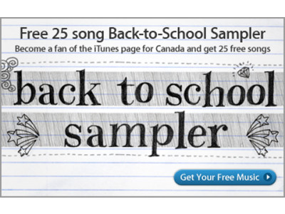 iTunes Canada: 25 Free Songs!!