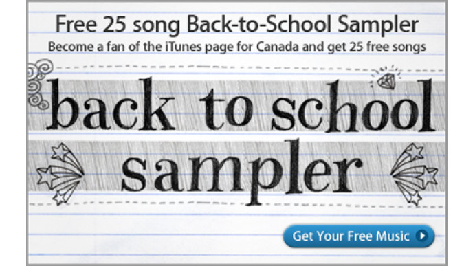 iTunes Canada: 25 Free Songs!!
