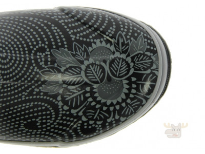 Town Shoes: Bogs Rainboot Batik Black Floral Were $90 | Now $45 & Free Shipping!