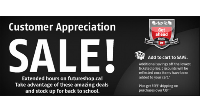 FutureShop Customer Appreciation Sale On Now!